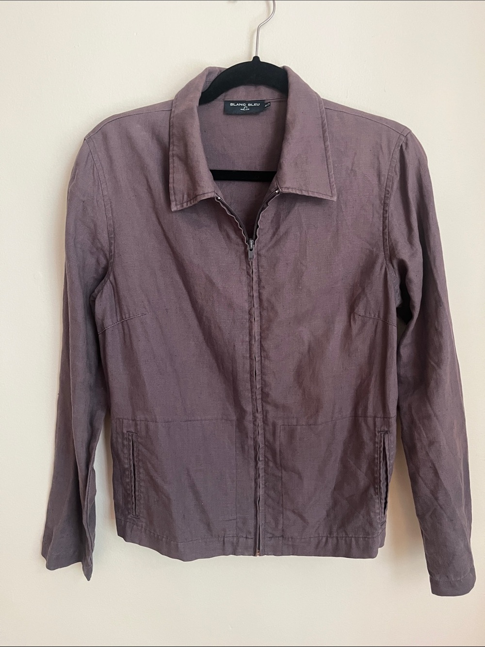 Women's Mauve Zip-Front Jacket
